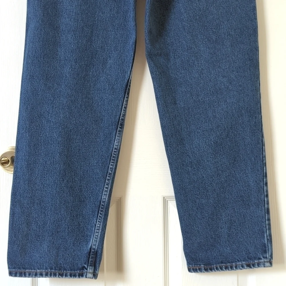 Levi's 90's Vintage 550 Dark Wash Relaxed Fit Tapered Leg Denim Jeans 38 x 32